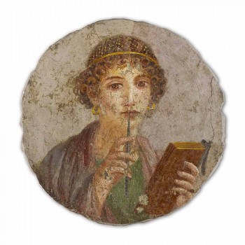 Fresco romano grande peça "The Poet"