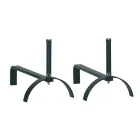 Andirons para Lareira em Diferentes Acabamentos Altura 25 cm Fabricado na Itália - Rinoceronte Viadurini