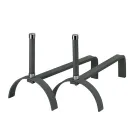 Andirons para Lareira em Diferentes Acabamentos Altura 25 cm Fabricado na Itália - Rinoceronte Viadurini