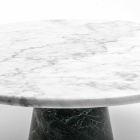 Suporte para bolo moderno em mármore de Carrara e Marquinia fabricado na Itália - Spino Viadurini