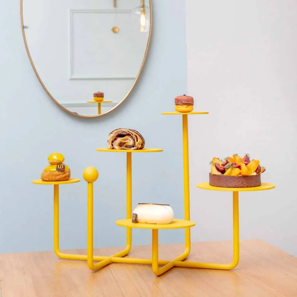 Suporte de Doces Design em Aço Pintado Made in Italy - Pennellope Viadurini