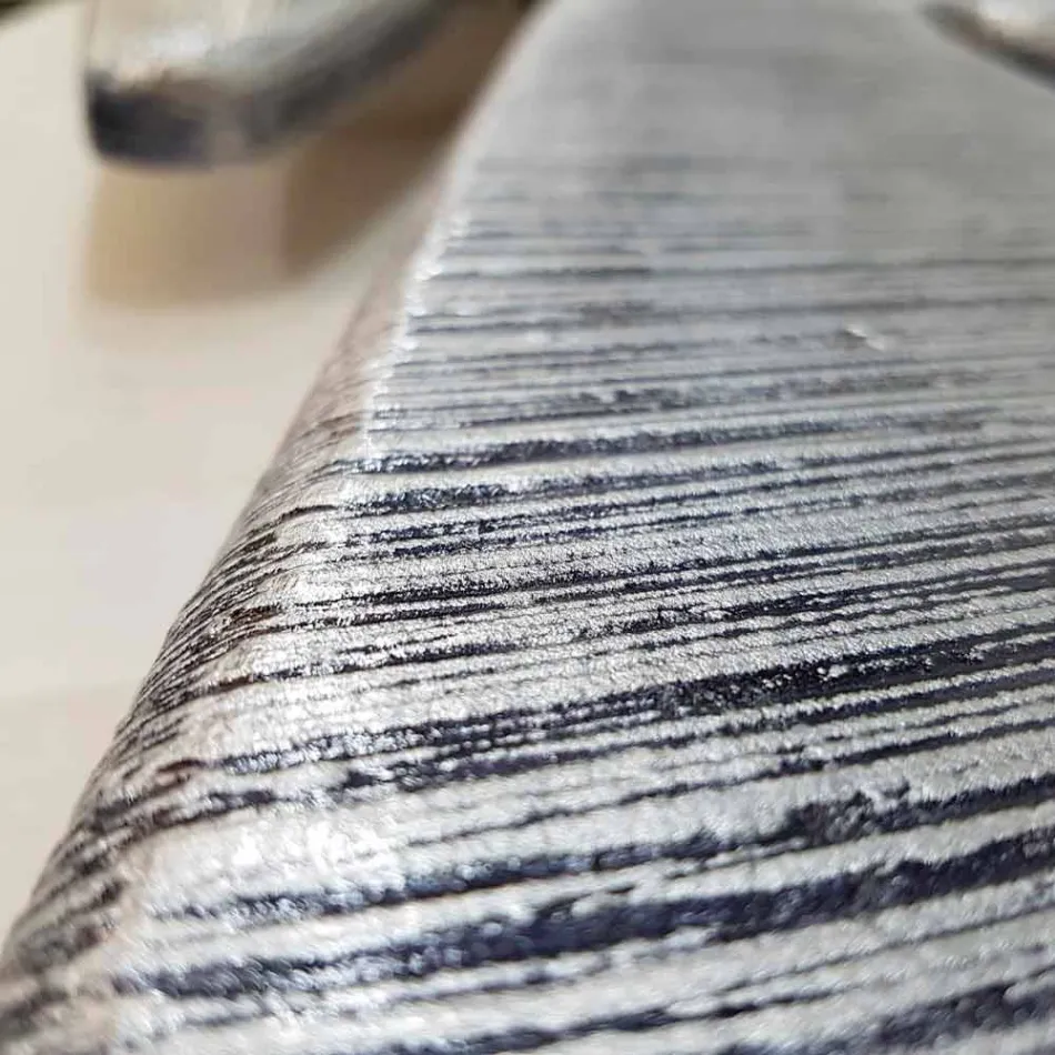 Design de cabide de parede decorado à mão em folha de prata Holt Viadurini