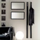 Cabide de Parede em Mdf Lacado com Gancho Duplo Fabricado na Itália - Mercúrio Viadurini