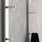 Cabide de metal para revestimento de parede com 2 ganchos e luz LED Made in Italy - Osmio Viadurini