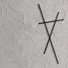 Cabide de Parede em Metal Pintado com 5 Estacas Fabricado na Itália - Olmium Viadurini