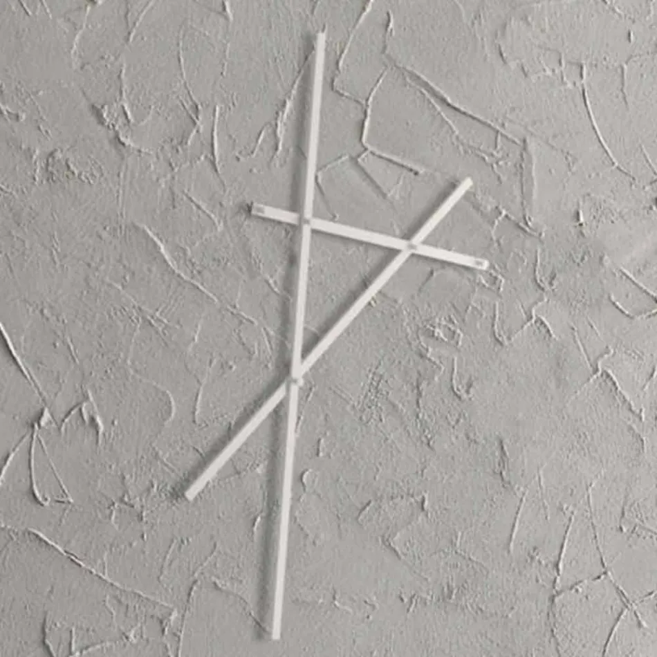 Cabide de Parede em Metal Pintado com 5 Estacas Fabricado na Itália - Olmium Viadurini