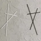 Cabide de Parede em Metal Pintado com 5 Estacas Fabricado na Itália - Olmium Viadurini