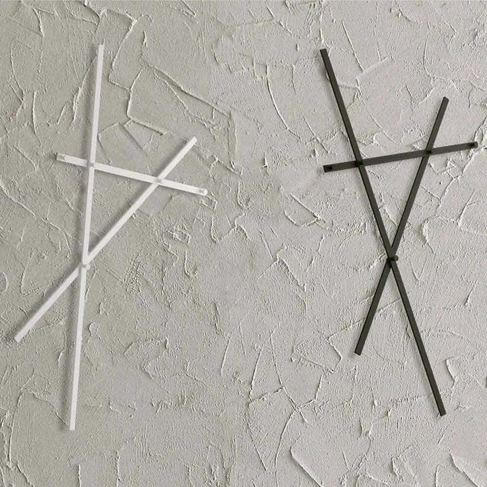 Cabide de Parede em Metal Pintado com 5 Estacas Fabricado na Itália - Olmium Viadurini