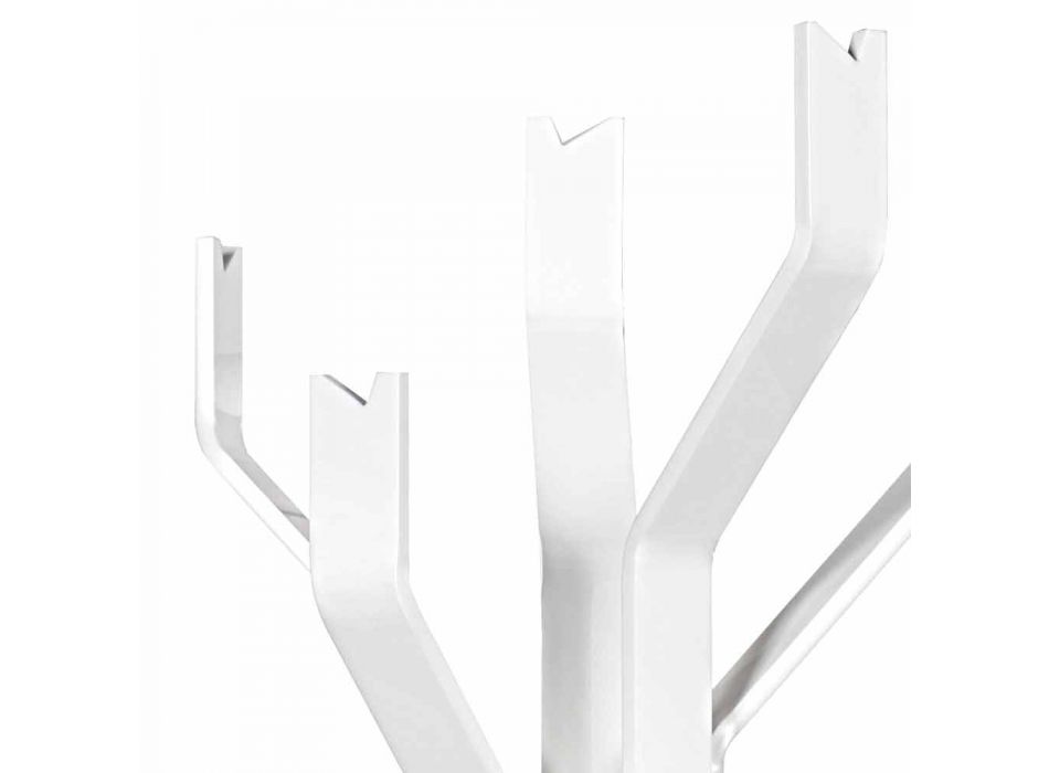 Casaco de revestimento branco com 5 ganchos Andrea, design moderno Viadurini