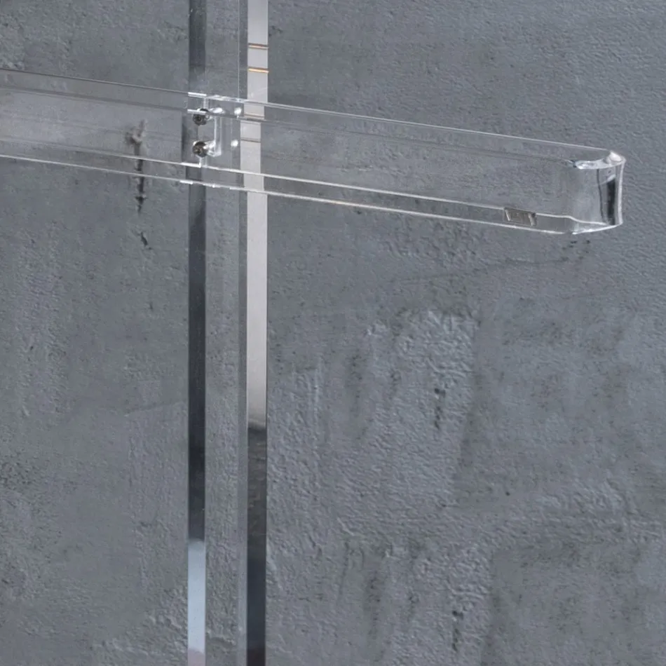 Cabide de piso de cristal acrílico transparente essencial - Ginergo Viadurini