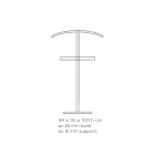 Cabide de piso de cristal acrílico transparente essencial - Ginergo Viadurini