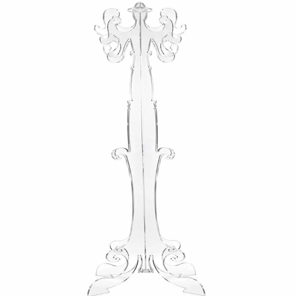 Cabideiro piso, design clássico, em plexiglass Giave Viadurini