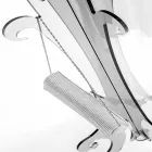 Cabideiro piso, design clássico, em plexiglass Giave Viadurini