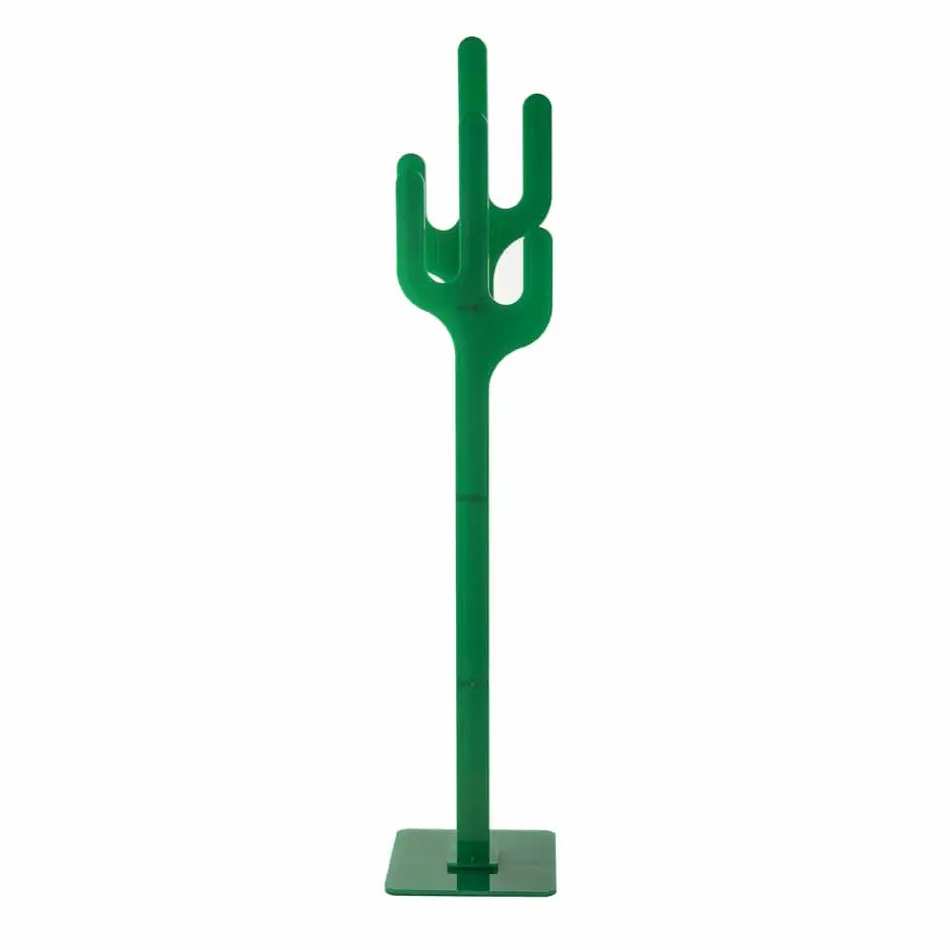 Cabide contemporâneo verde design Cactus, feito na Itália Viadurini