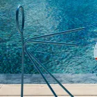 Suporte de casaco de aço de 3 peças feito na Itália - Steward by Myyour Viadurini