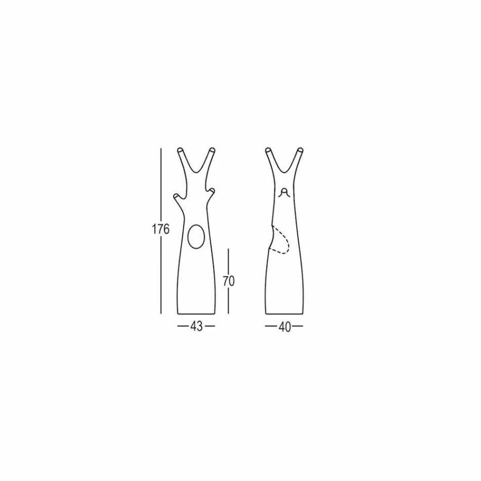 Cabide Tree Coat em Polietileno Design Made in Italy - Oldia Viadurini