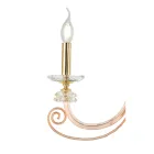 Luminária de Parede 3 Luzes em Vidro Soprado e Cristal Óptico Clássico Luxo - Cassea Viadurini