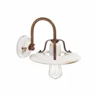 Holofote de país Applique em metal e cerâmica Gladys Ferroluce Viadurini