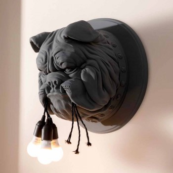 Arandela de parede com 3 luzes em cerâmica cinza ou branca design moderno - Dogbull