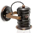 Spot aplique de parede em cerâmica, vidro e metal com diferentes acabamentos Joy Ferroluce Viadurini