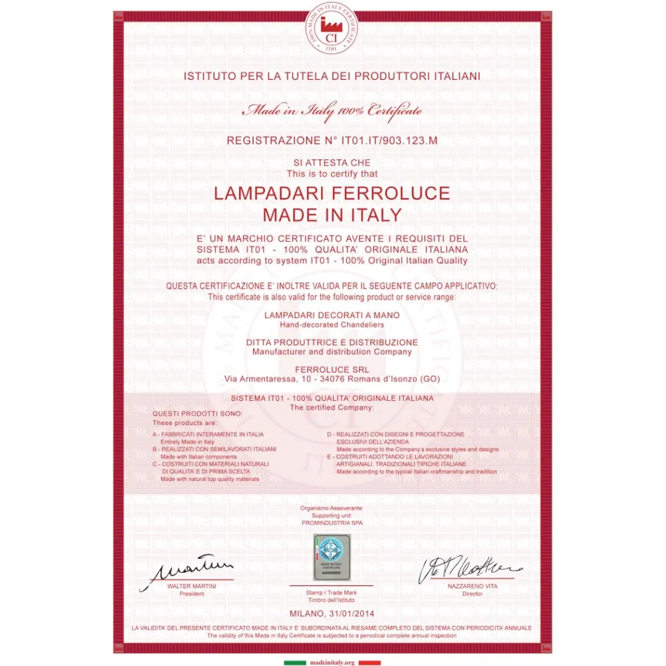 Spot aplique de parede em cerâmica, vidro e metal com diferentes acabamentos Joy Ferroluce Viadurini