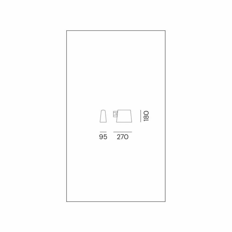 Candeeiro de parede exterior em metal castanho antigo - Saint Tropez por Il Fanale Viadurini