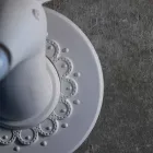 Apliques de Parede em Cerâmica Branca Matt Design Moderno em Cervo - Memento Viadurini