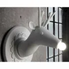 Apliques de Parede em Cerâmica Branca Matt Design Moderno em Cervo - Memento Viadurini