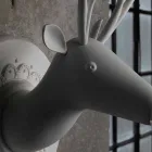 Apliques de Parede em Cerâmica Branca Matt Design Moderno em Cervo - Memento Viadurini