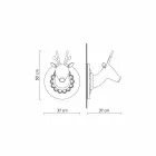 Apliques de Parede em Cerâmica Branca Matt Design Moderno em Cervo - Memento Viadurini