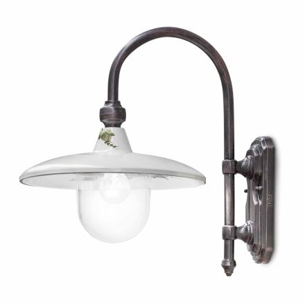 Arandela em Alumínio e Design Clássico Decorado à Mão - Campobasso Viadurini