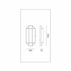 Candeeiro de parede artesanal em vidro e latão 1 ou 2 luzes - encadernado por Il Fanale Viadurini