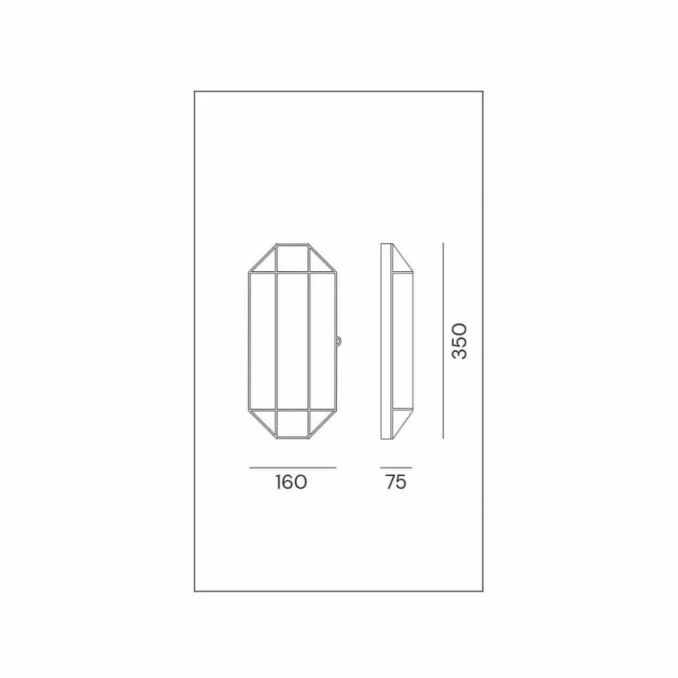Candeeiro de parede artesanal em vidro e latão 1 ou 2 luzes - encadernado por Il Fanale Viadurini