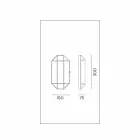 Candeeiro de parede artesanal em vidro e latão 1 ou 2 luzes - encadernado por Il Fanale Viadurini