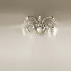 Candeeiro de parede artesanal em vidro veneziano e metal feito na Itália - Jason Viadurini