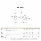 Impermeabilização de paredes em latão antigo e vidro soprado Viadurini