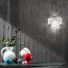 Aplique Clássico em Pingentes de Metal e Cristal Dourado ou Prata - Jerome Viadurini