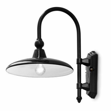 Candeeiro de parede exterior de alumínio de design clássico fabricado na Itália - Campobasso Viadurini