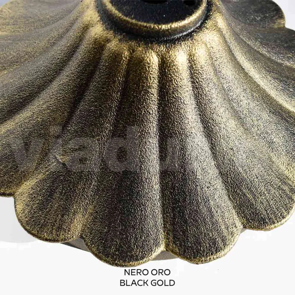 Candeeiro de parede exterior em alumínio fundido e esfera acrílica - Trovanero Viadurini