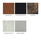 Candeeiro de parede exterior em argila colorida e PMMA Made in Italy - Toscot Hans Viadurini