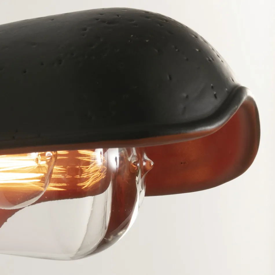 Luminária de parede outdoor majólica toscana feita à mão na Itália - Toscot Bistrò Viadurini