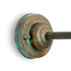 Arandela externa em latão, vidro opalino e IP44, fabricada na Itália - Drago Viadurini