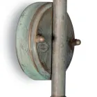 Luminária de parede externa Elfico em latão, vidro transparente e classificação IP44. Viadurini