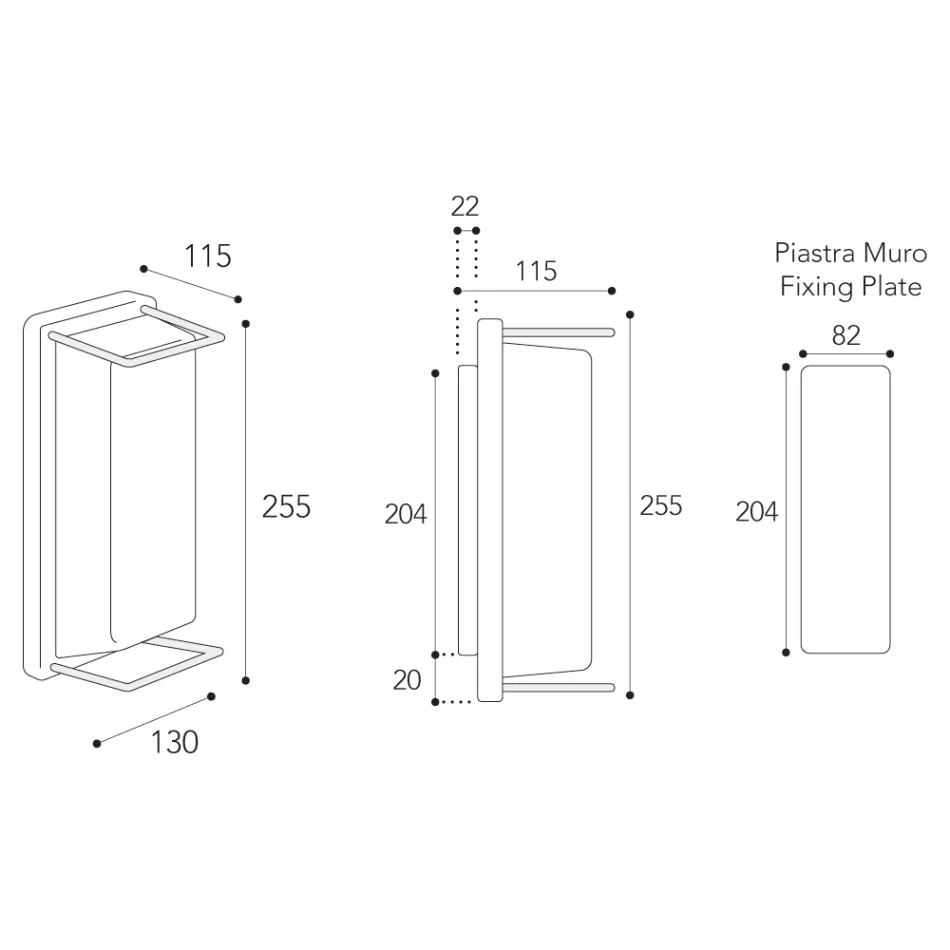 Luminária de parede externa vintage em latão, soquete E27 e design elegante com cristais. Viadurini