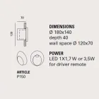 Luminária de parede oval exterior, em terracota colorida Oval - Toscot Viadurini