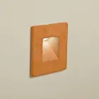 Luminária de parede quadrada para exterior, colorida de terracota Square - Toscot Viadurini