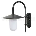 Lâmpada de parede externa vintage em alumínio antracite fabricado na Itália - Belen Viadurini