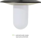 Lâmpada de parede externa vintage em alumínio antracite fabricado na Itália - Belen Viadurini