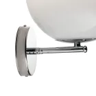 Isotta - Aplique de parede em vidro veneziano branco, fabricado na Itália. Viadurini