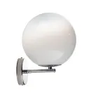 Isotta - Aplique de parede em vidro veneziano branco, fabricado na Itália. Viadurini